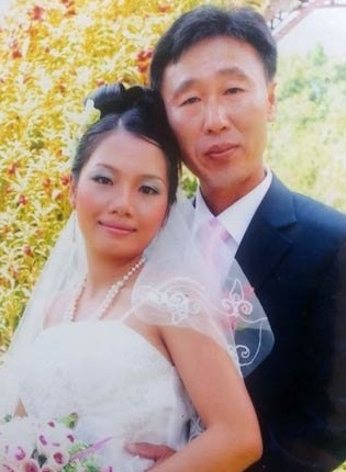 Ảnh: Nguyễn Thị Diễm Trinh và người chồng Hàn Quốc